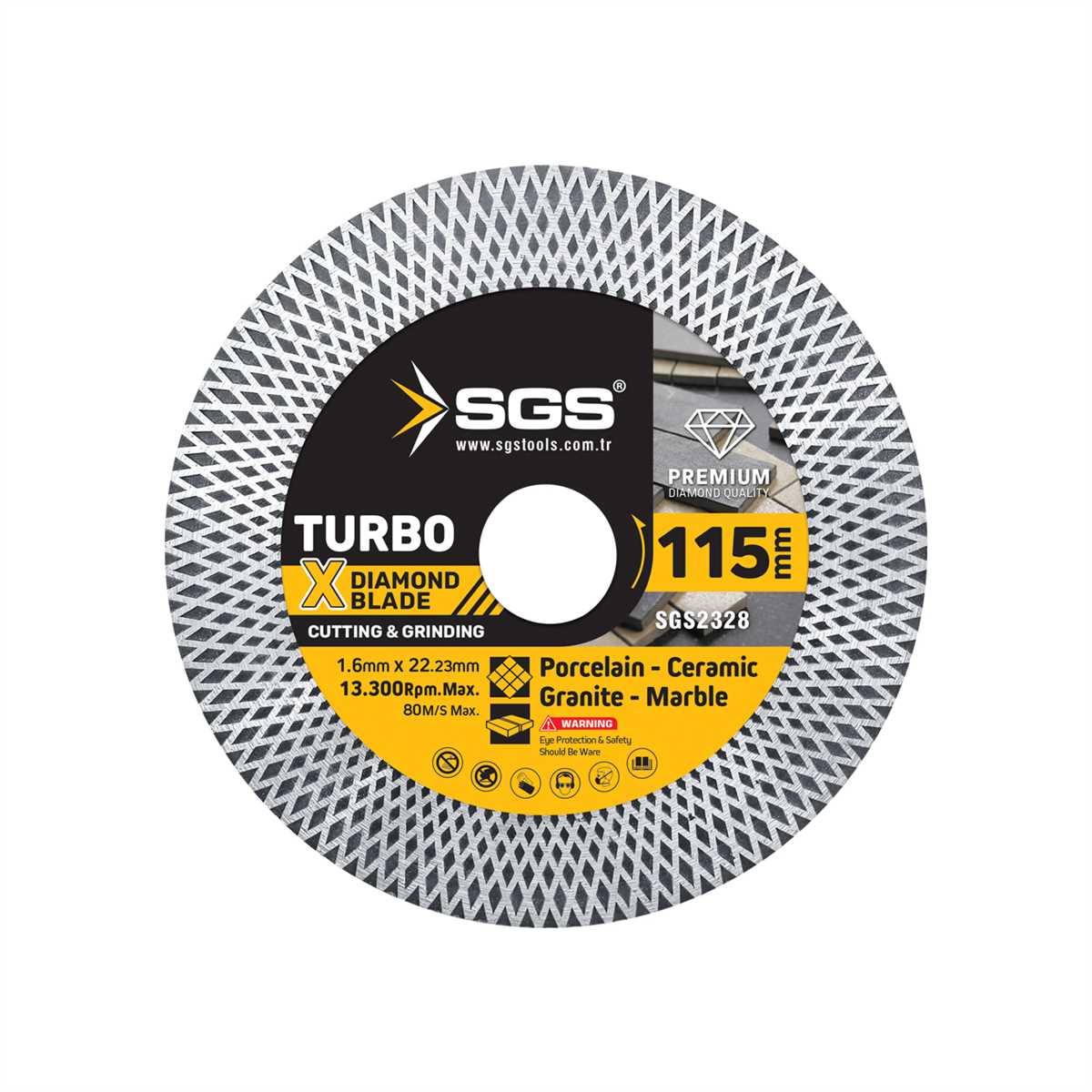 TURBO X ELMAS HASSAS KESİCİ VE TAŞLAYICI (115*1,6 MM)